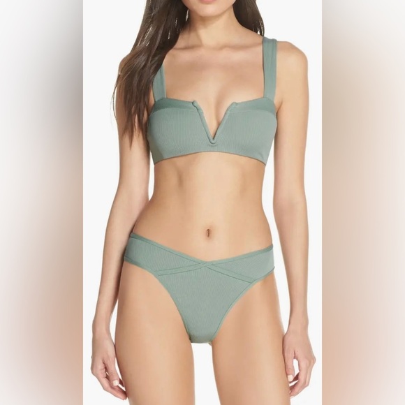 L*Space Lee Lee Ribbed Bikini Top in pink - Picture 6 of 10